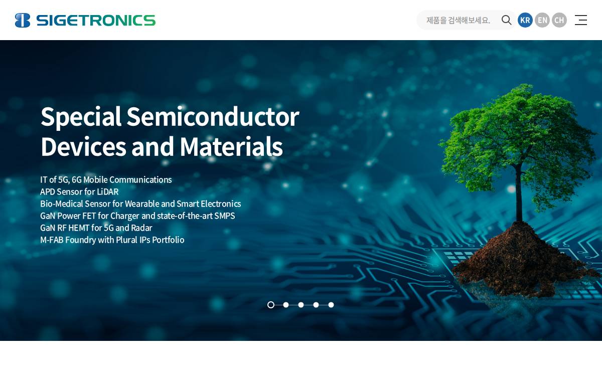 Sigetronics website preview