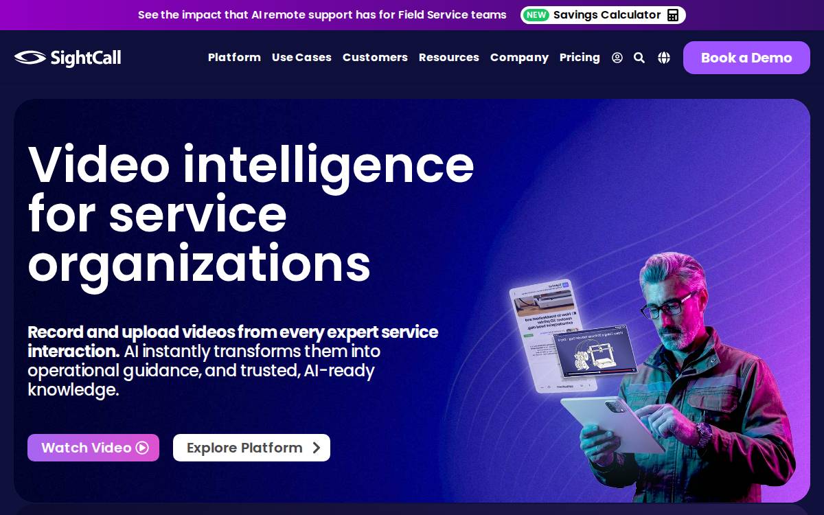 SIGHTCALL website preview