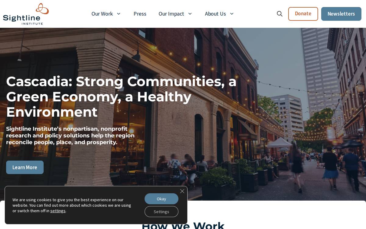 Sightline website preview