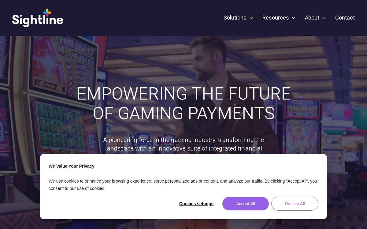 Sightline Payments website preview