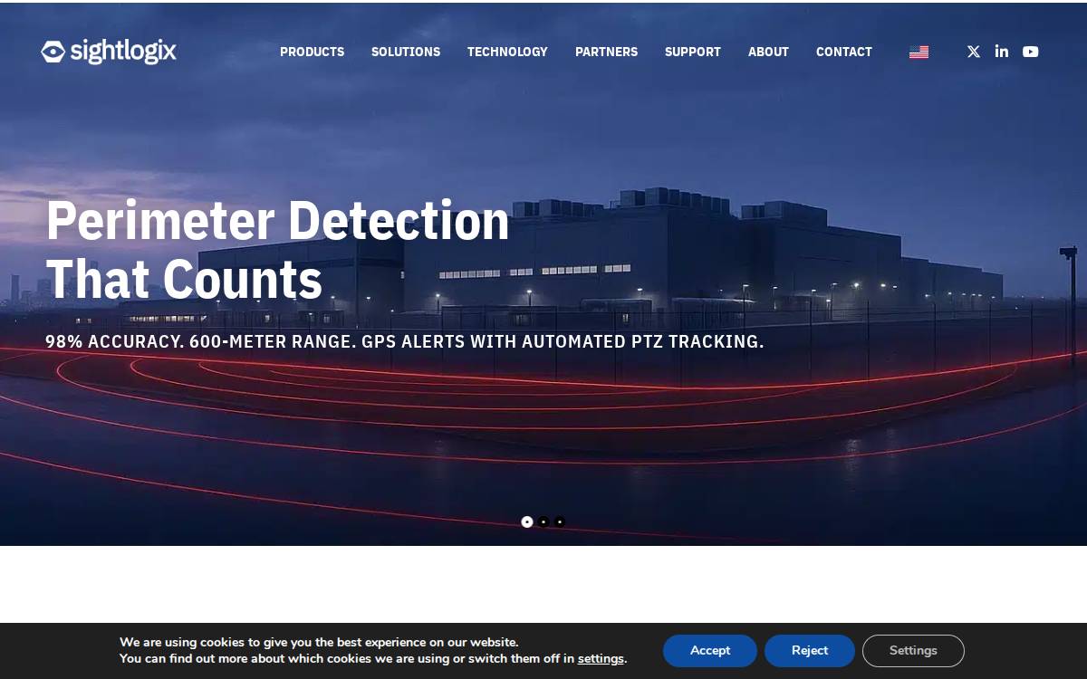 Sightlogix website preview