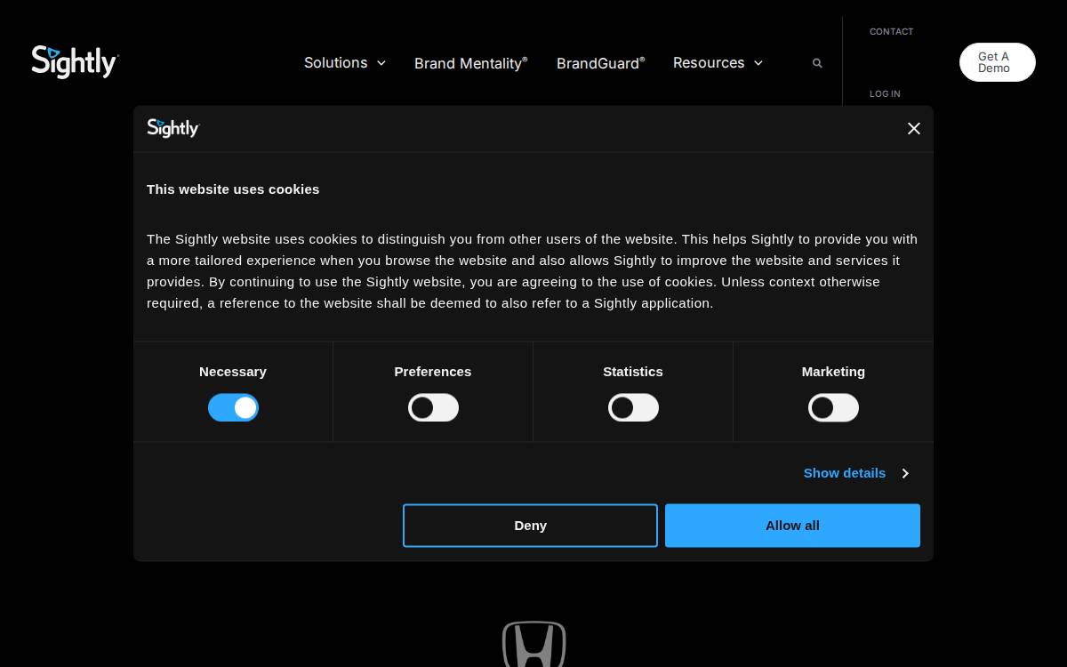Sightly website preview