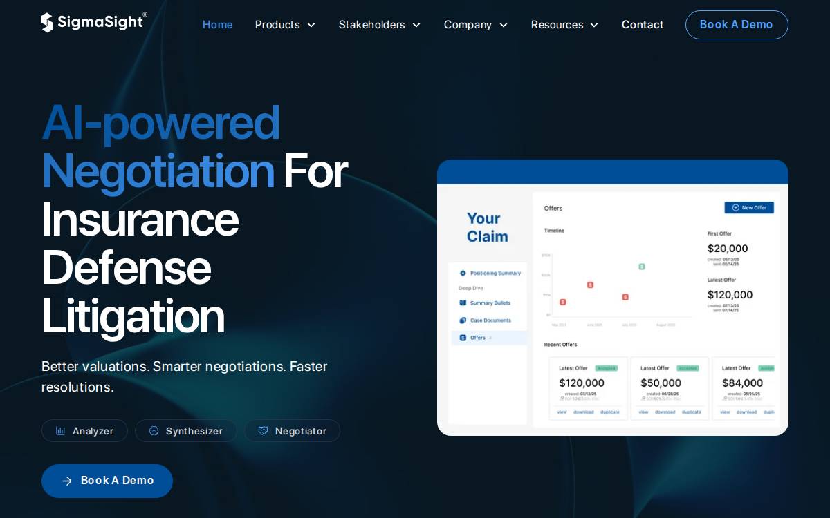 SigmaSight website preview