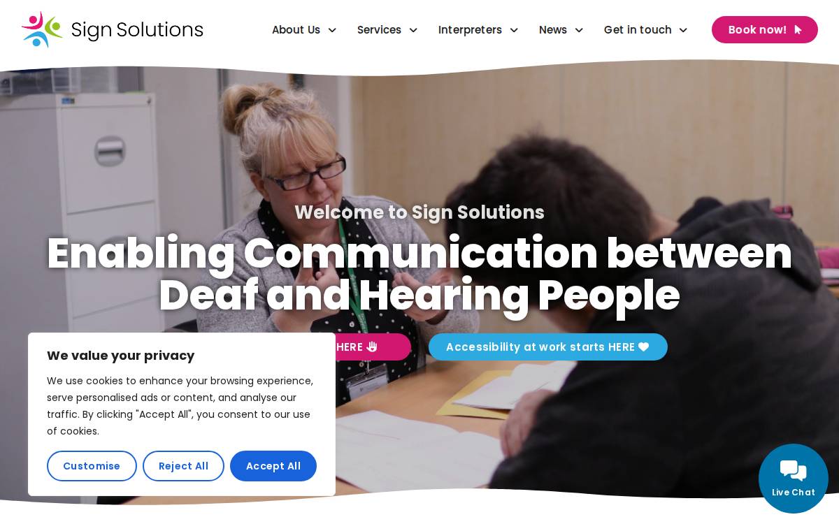 Sign Solutions website preview