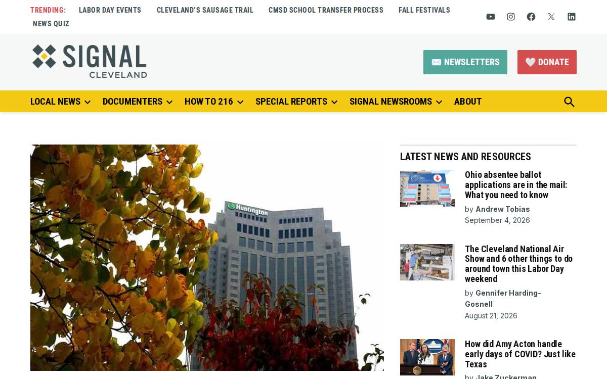 Signal Cleveland website preview
