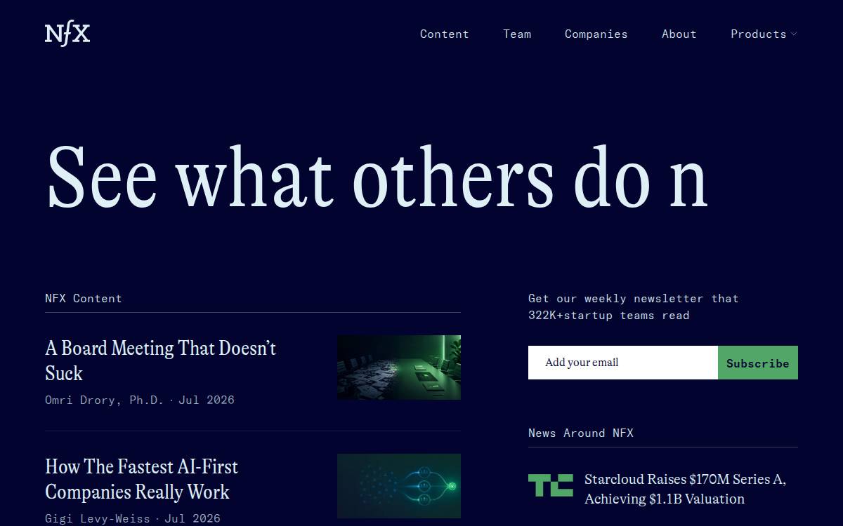 Signal NFX website preview