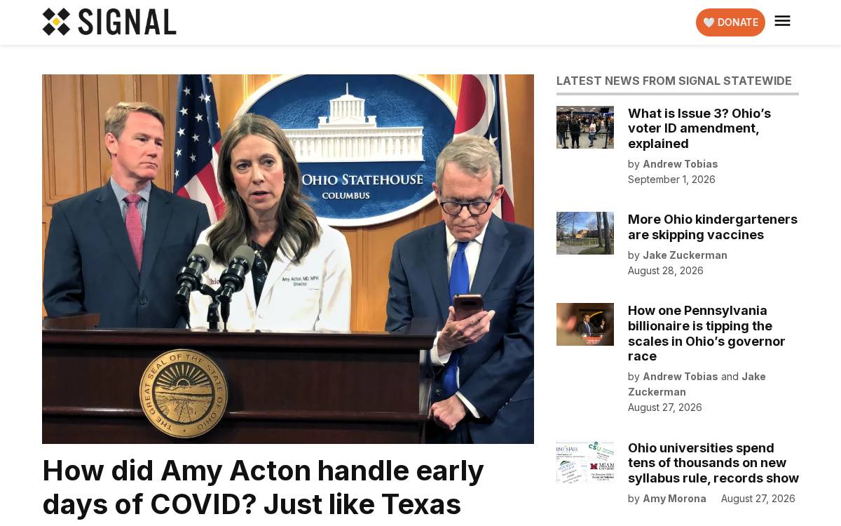 Signal Ohio website preview