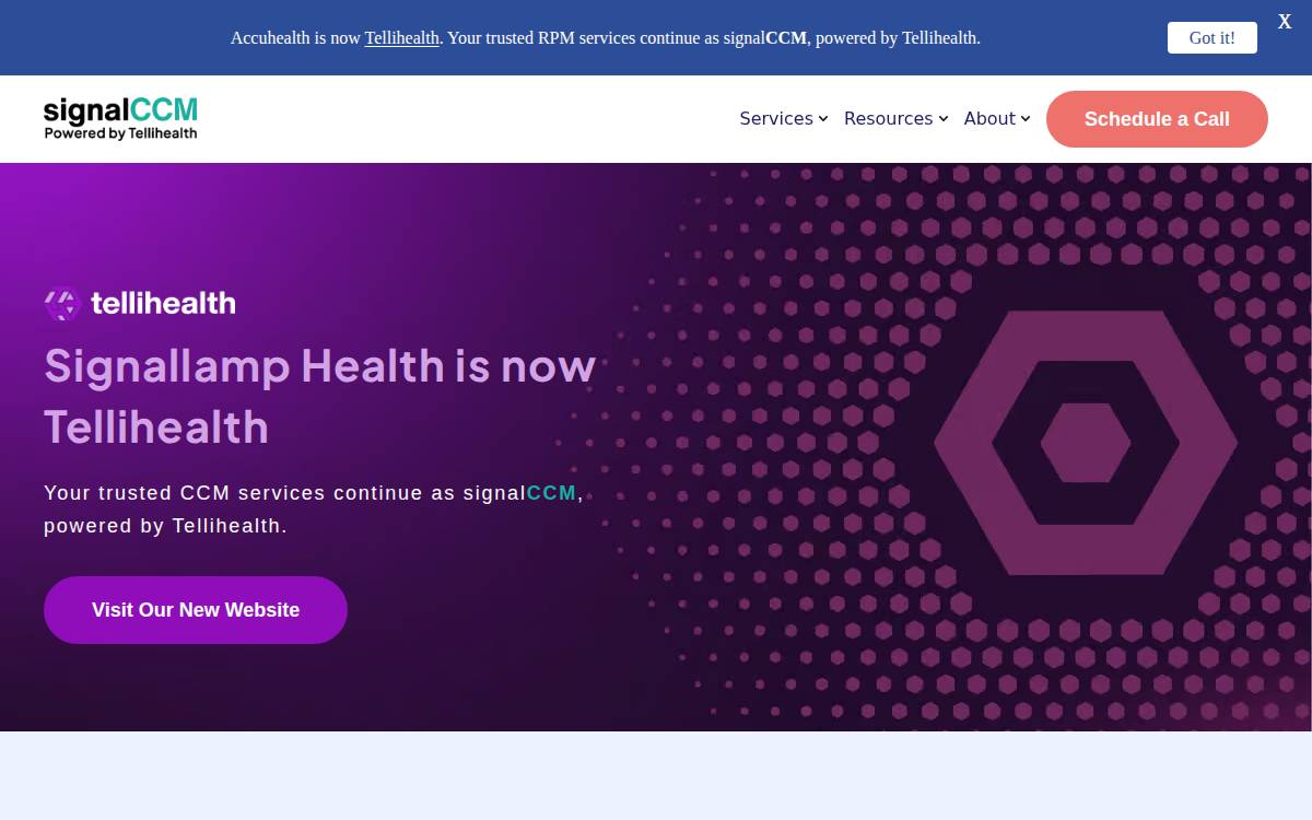 Signallamp Health website preview