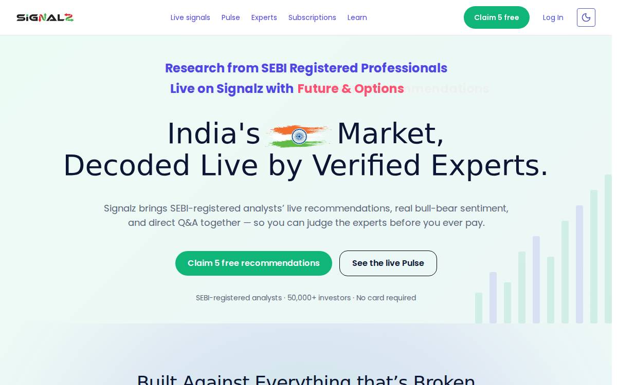 Signalz website preview