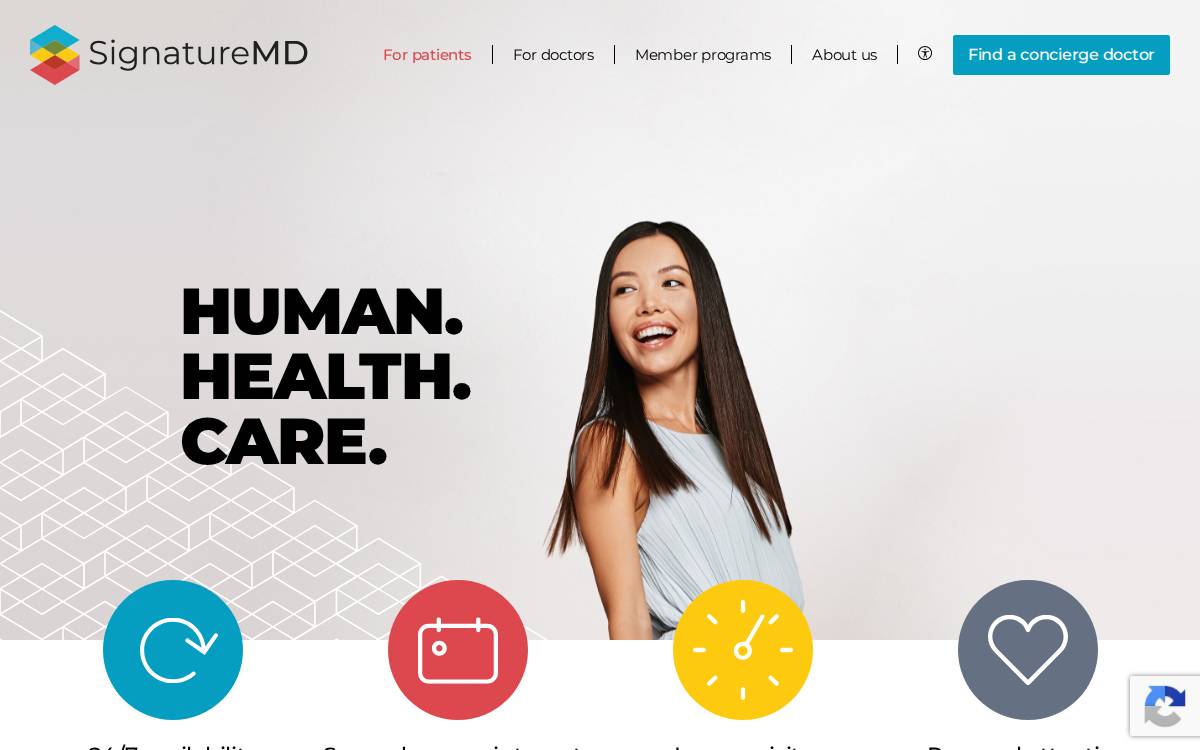 Signaturemd website preview