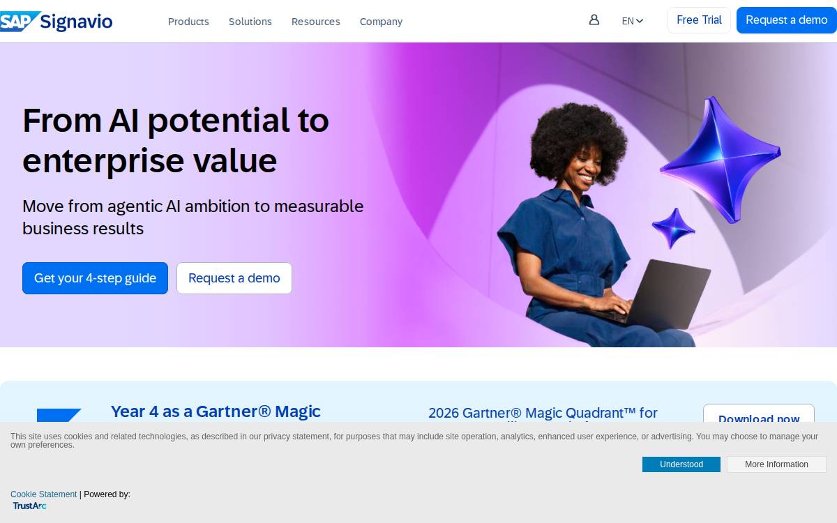 Signavio website preview