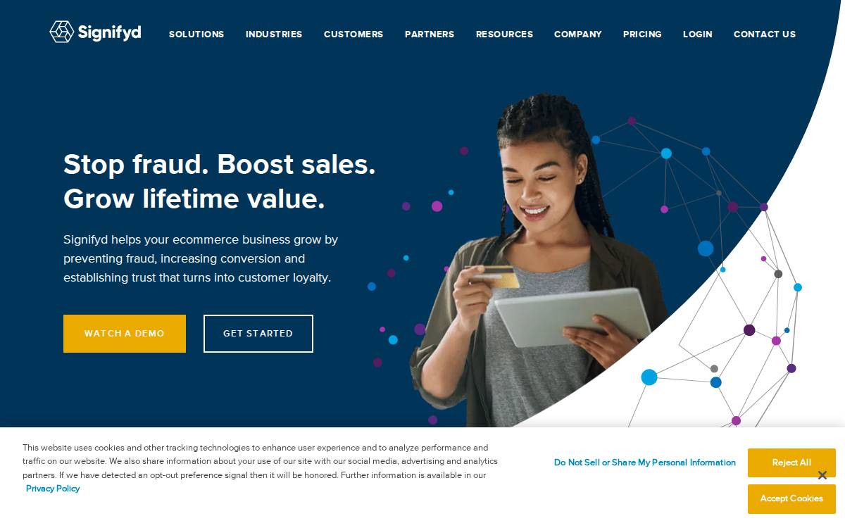 Signifyd website preview