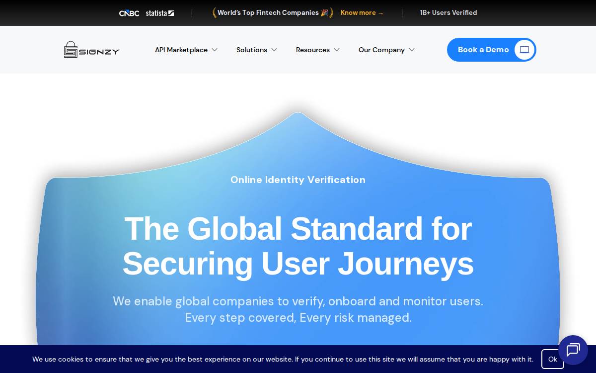 Signzy website preview