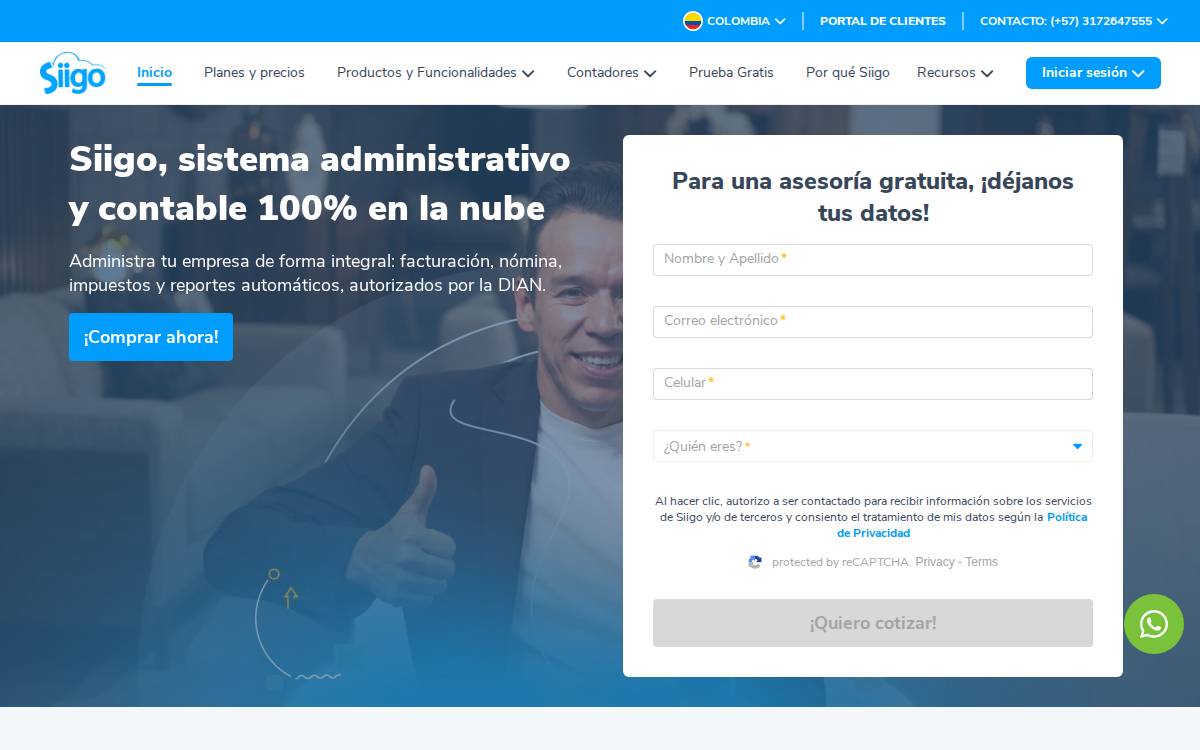 Siigo website preview