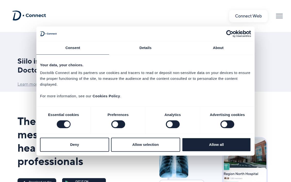 Siilo website preview