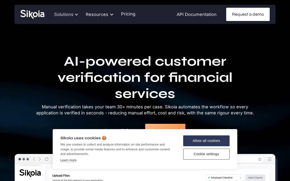 Sikoia website preview