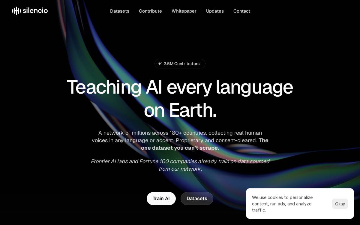 Silencio website preview