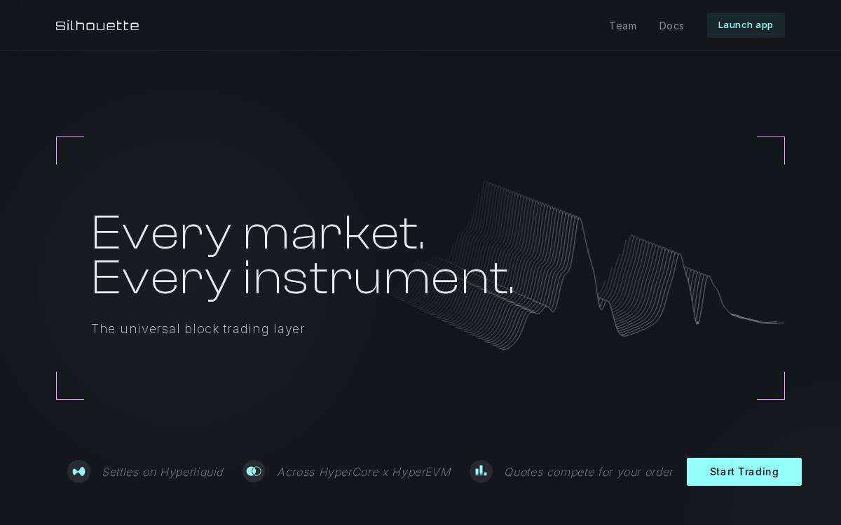 Silhouette website preview