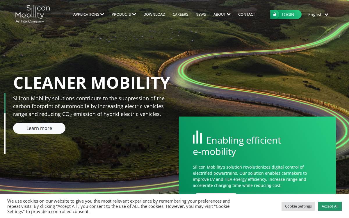 Silicon Mobility website preview