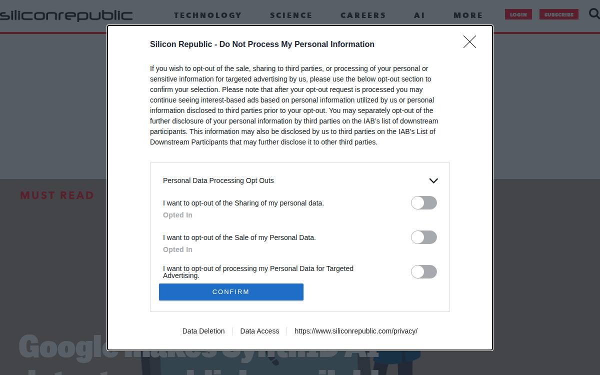 Silicon Republic website preview