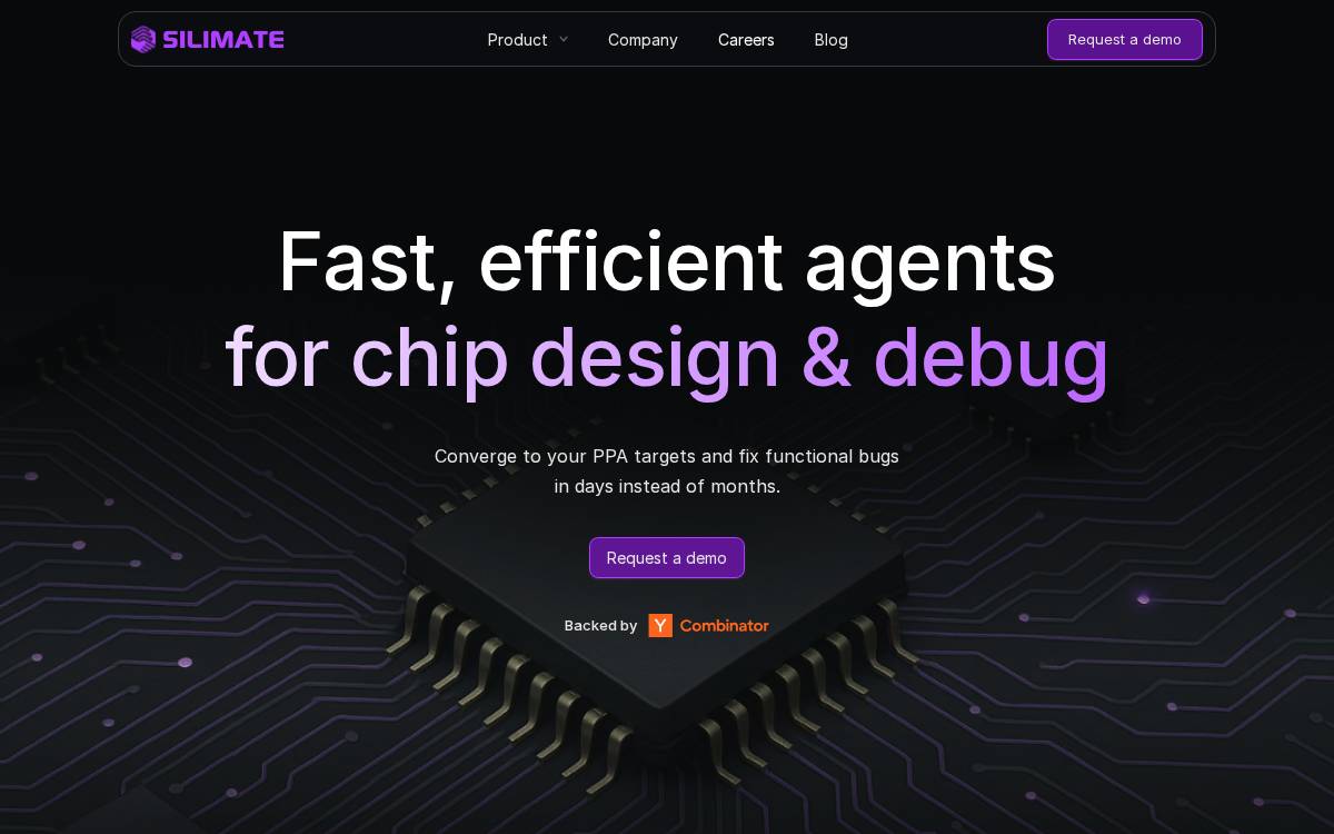 Silimate website preview