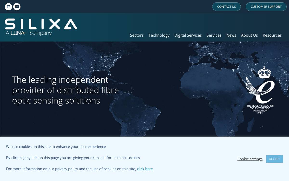 Silixa website preview
