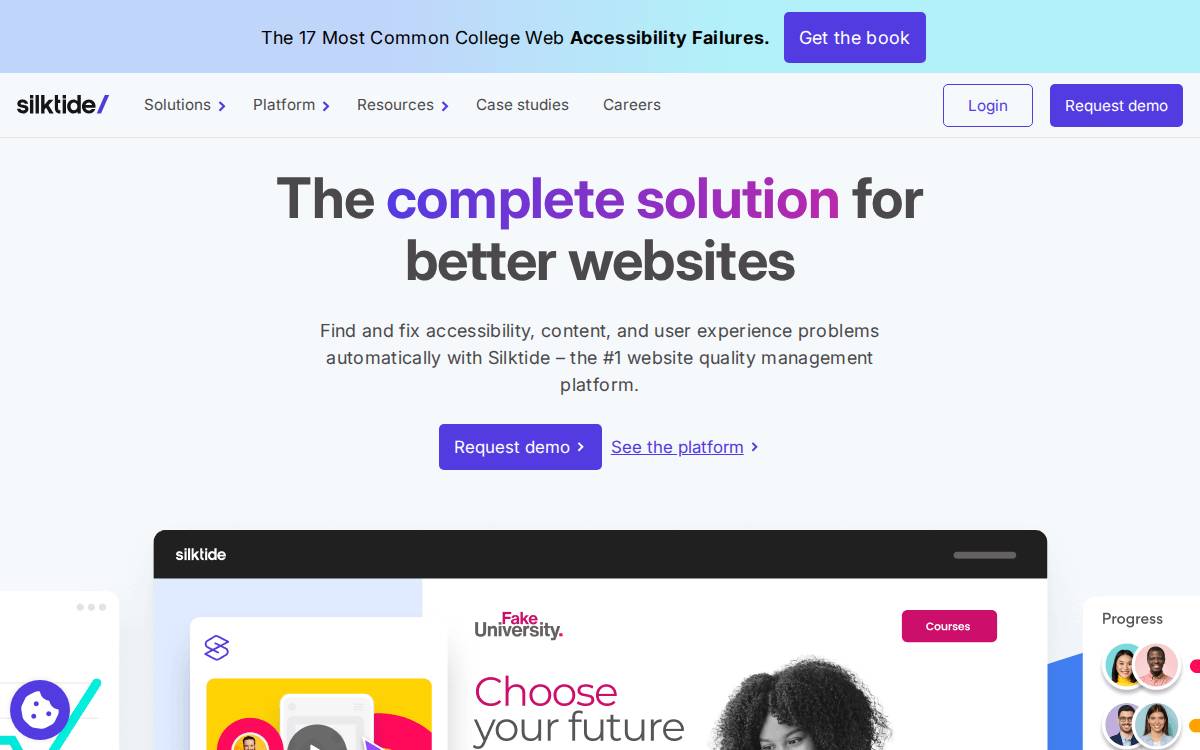Silktide website preview