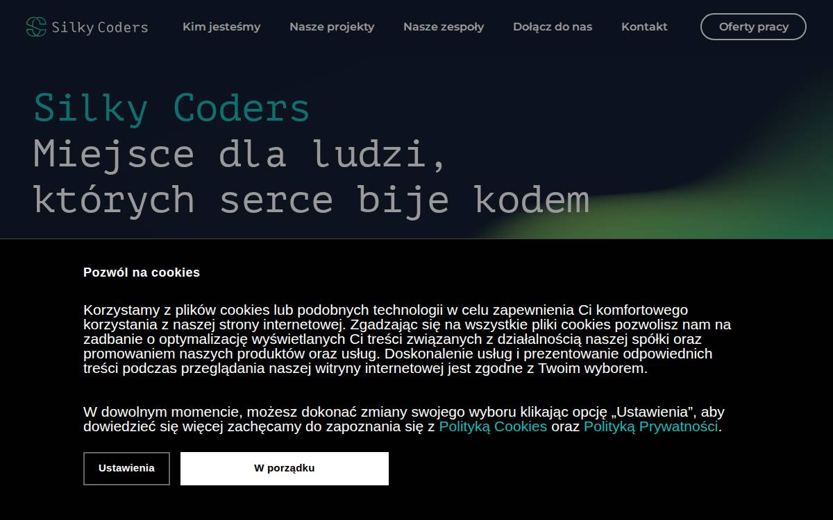 Silkycoders website preview