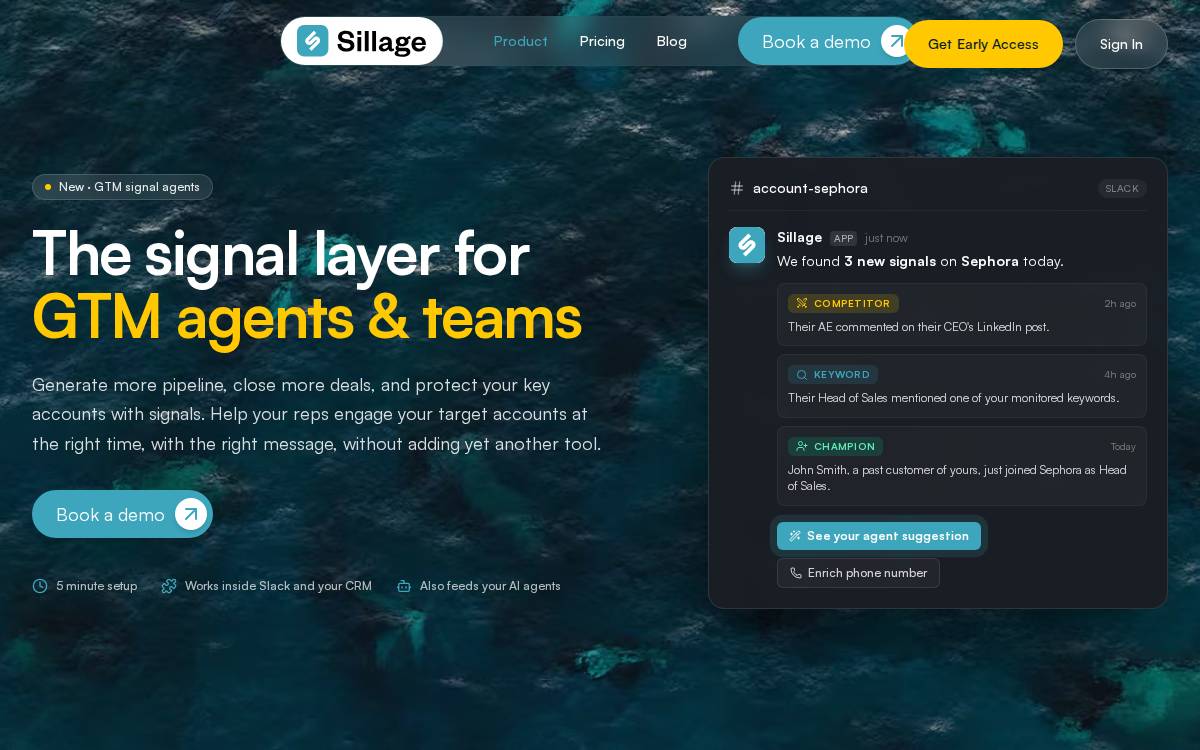 sillage website preview