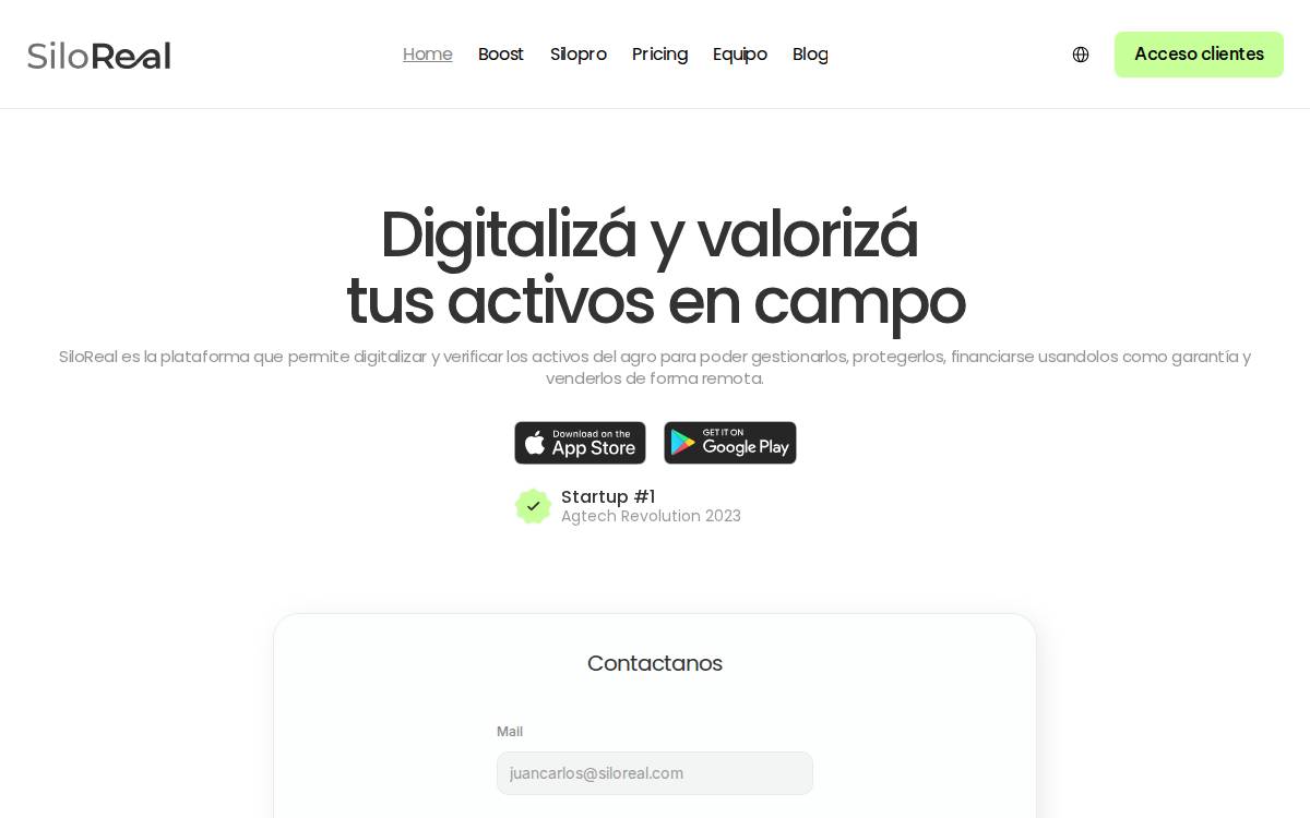 Siloreal website preview