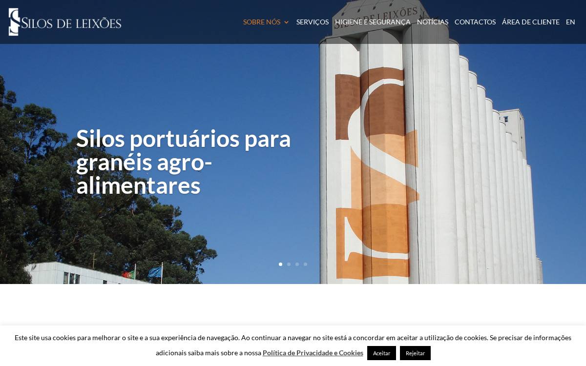 Silos de Leixões website preview
