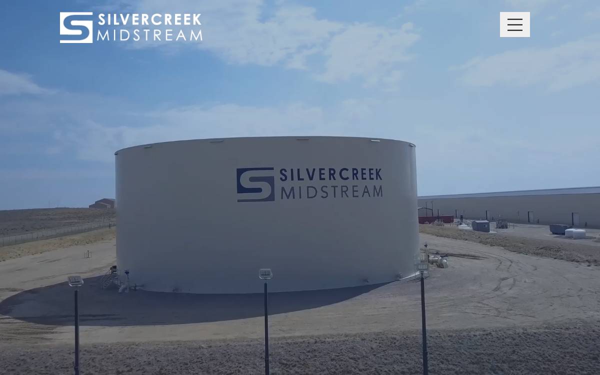Silver Creek Midstream website preview