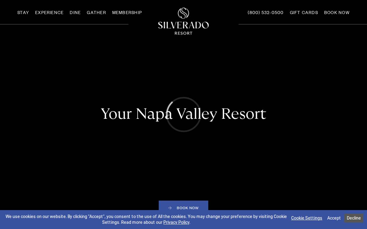 Silveradoresort website preview