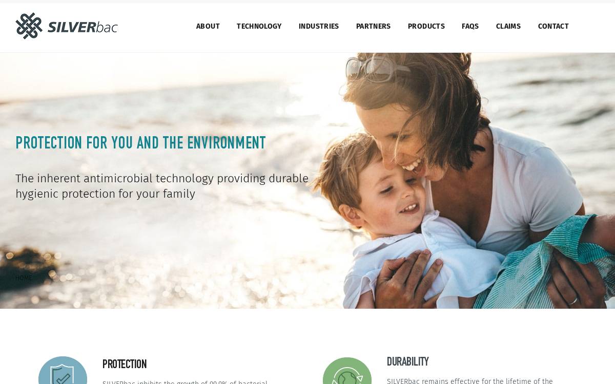 Silverbactech website preview