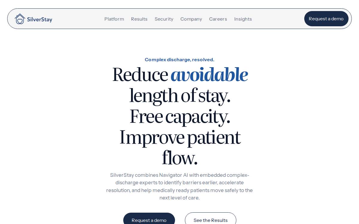 Silverstay website preview