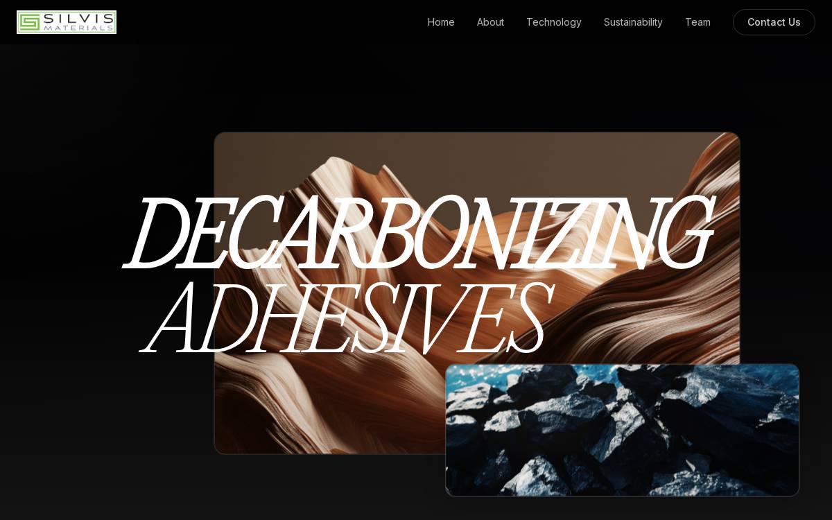 Silvis Materials website preview