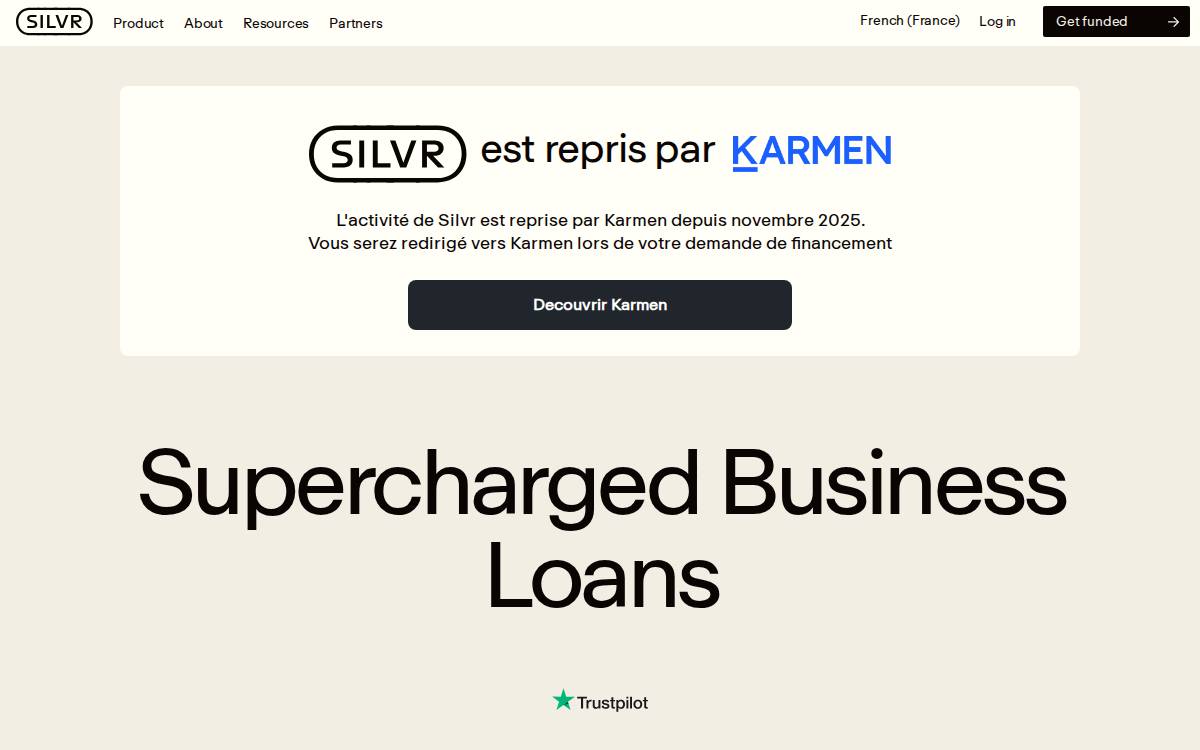 Silvr website preview