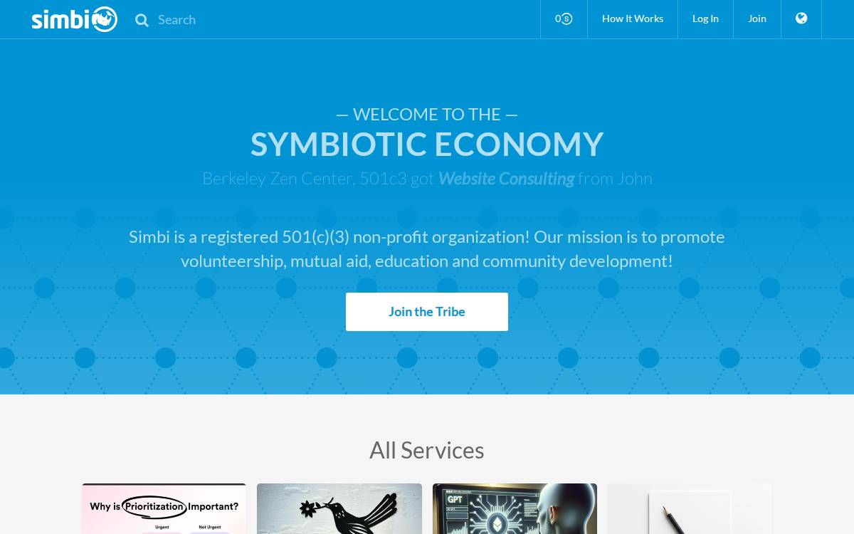 Simbi website preview