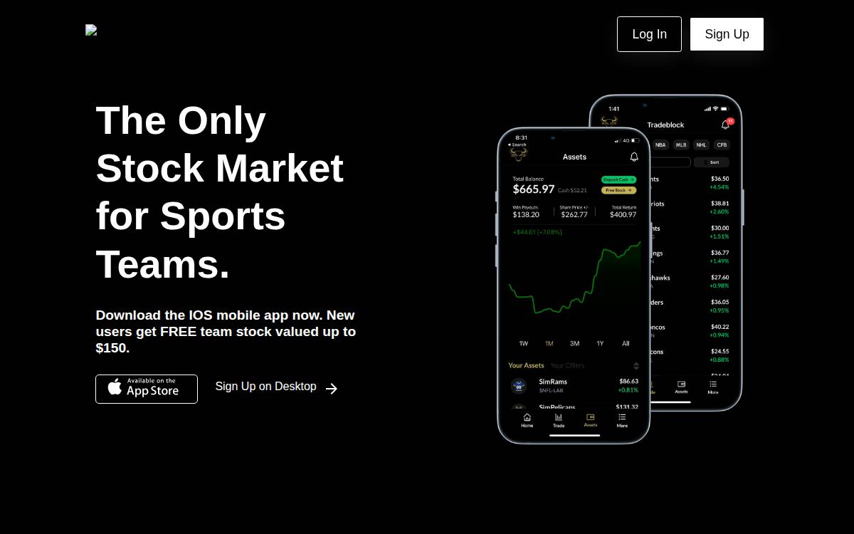SimBull Sports Exchange website preview