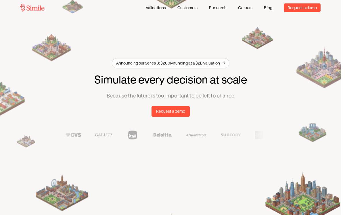 Simile website preview
