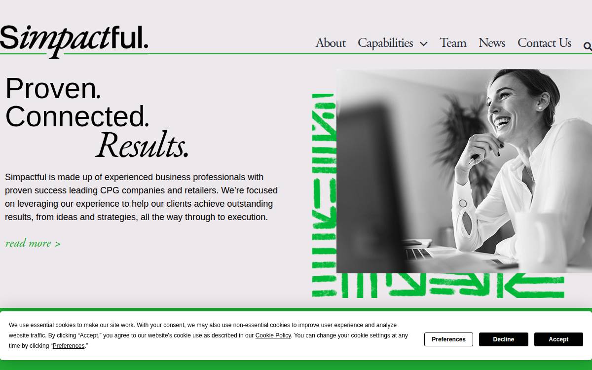 Simpactful website preview