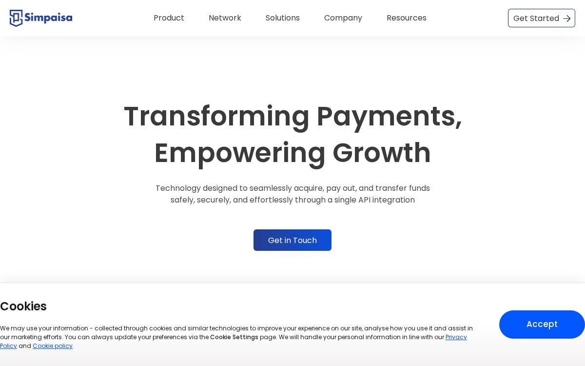 Simpaisa website preview