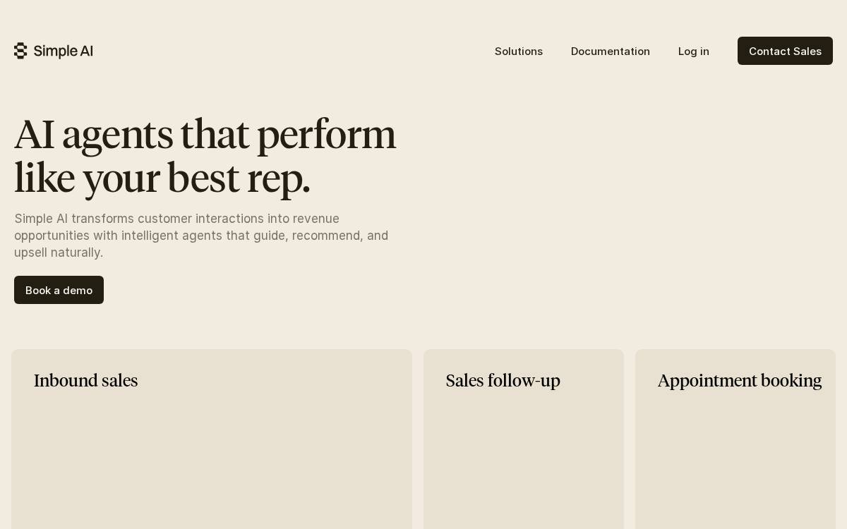 Simple AI website preview