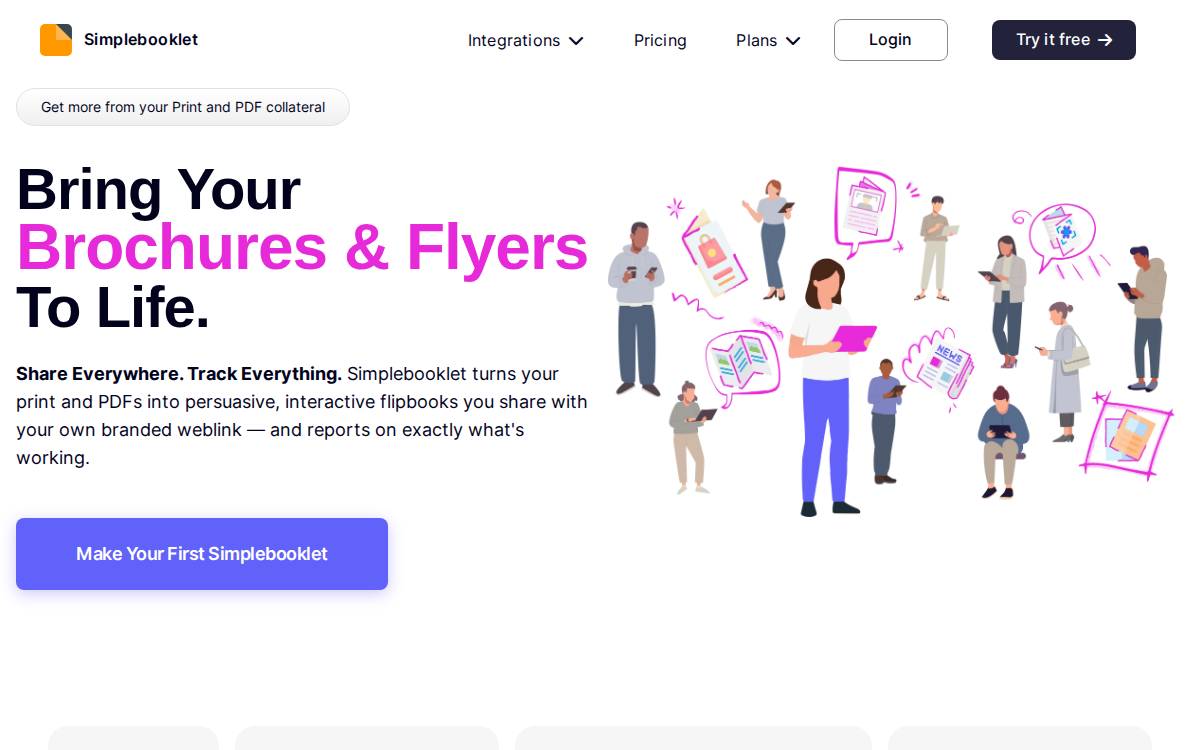 Simplebooklet website preview