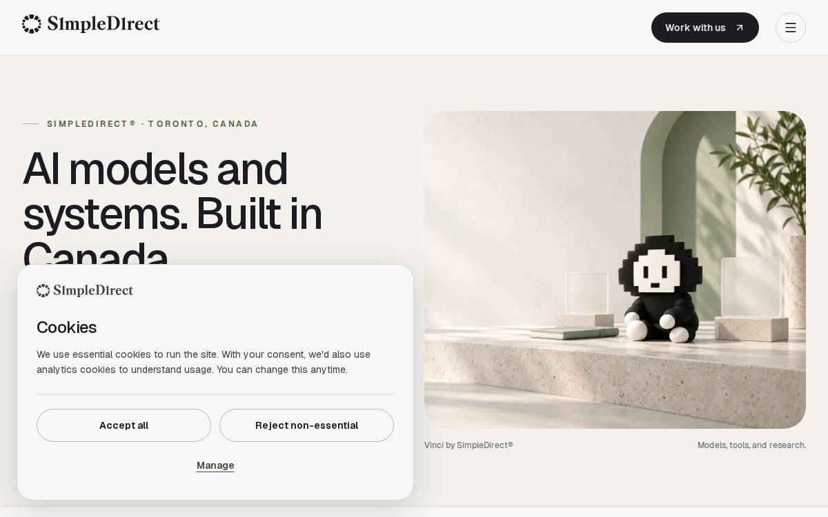 SimpleDirect website preview