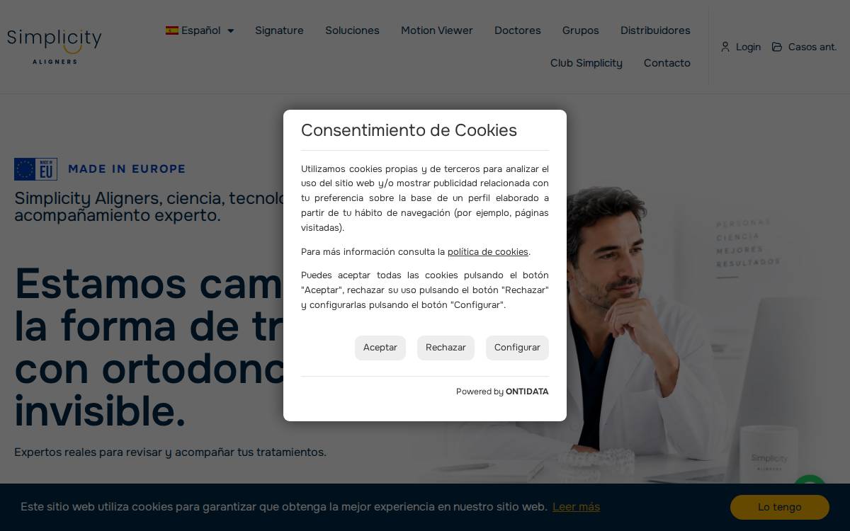 Simplicity Aligners website preview