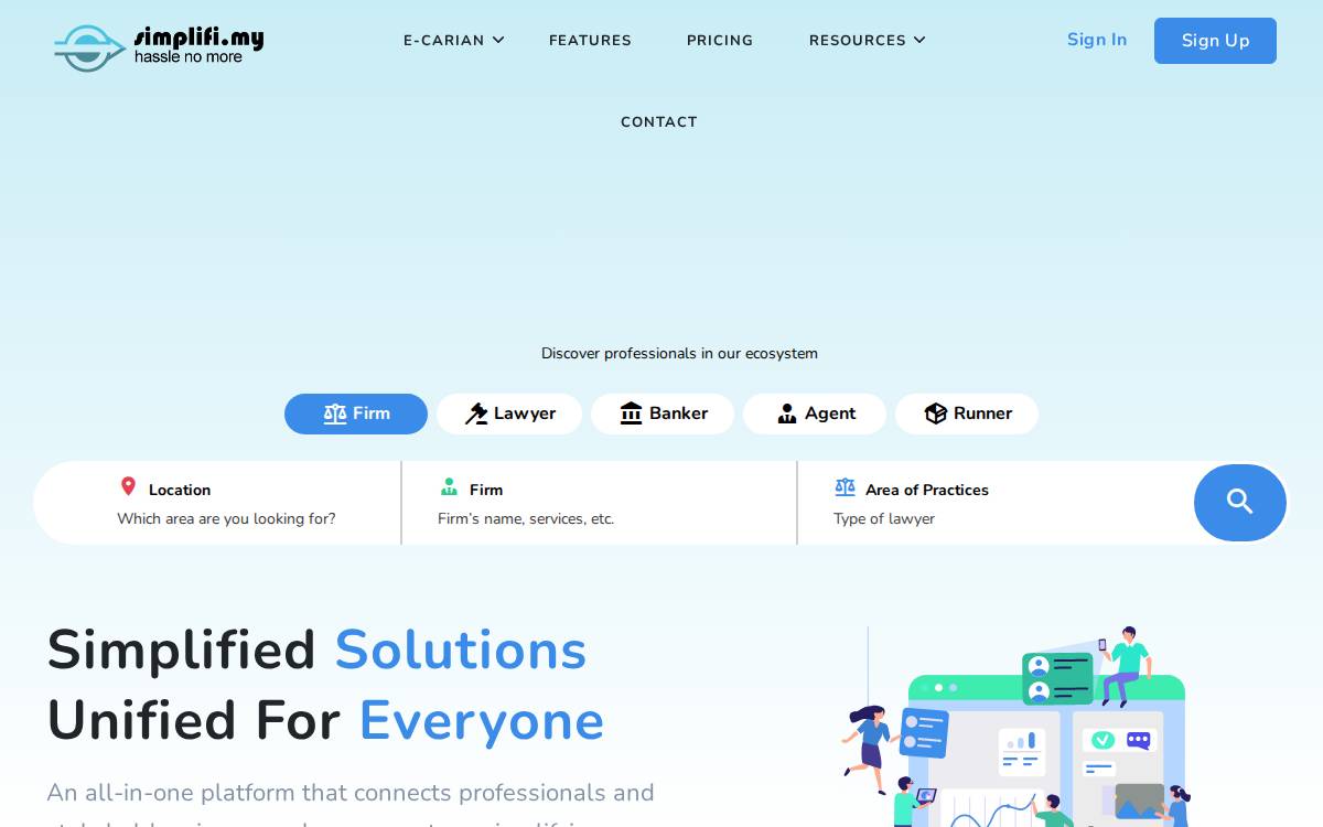 Simplifi website preview