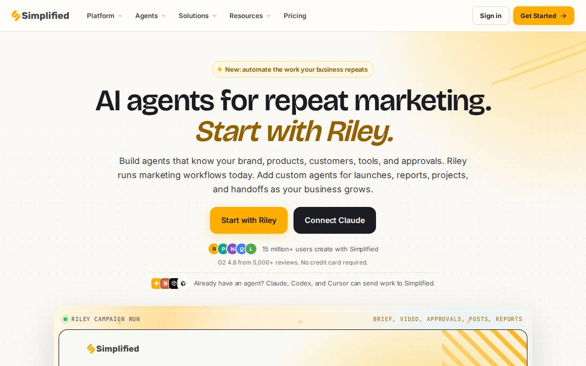 Simplified website preview