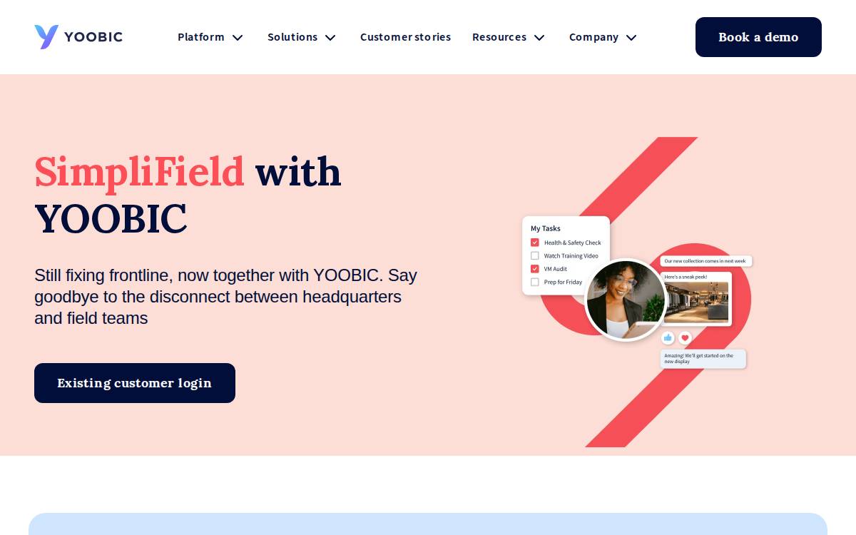Simplifield website preview