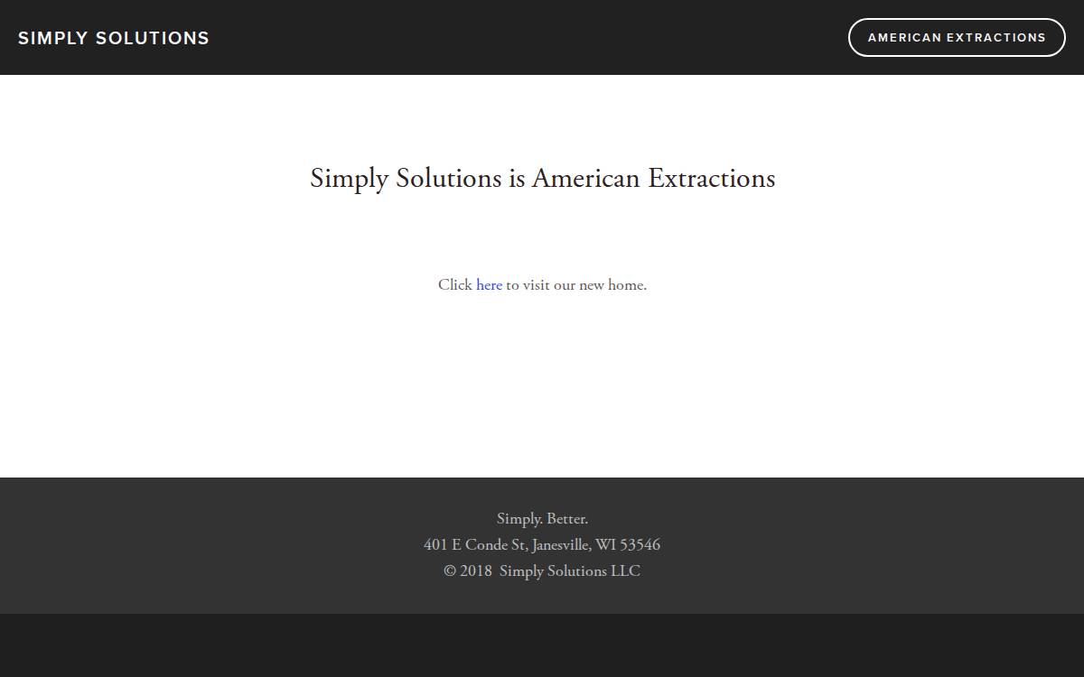 Simply Solutions website preview